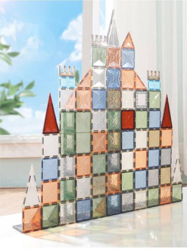 Building Blocks 3D Luminous Magnetic Tiles Montessori Toy - 图片 4
