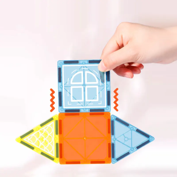Kids Construction Engineering magnetic tiles 42pcs - 图片 4