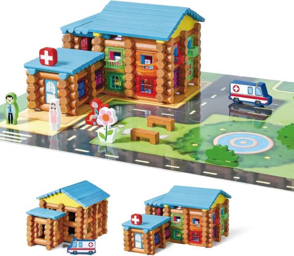 240PCS Creative Construction Engineering Top Blocks Game Kit