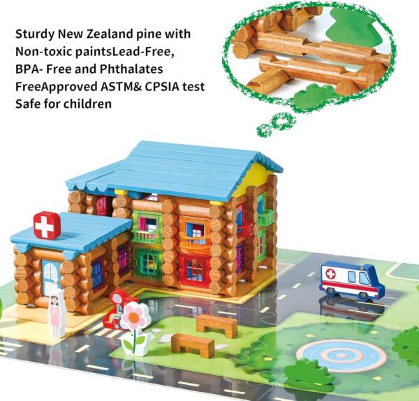 240PCS Creative Construction Engineering Top Blocks Game Kit - 图片 4