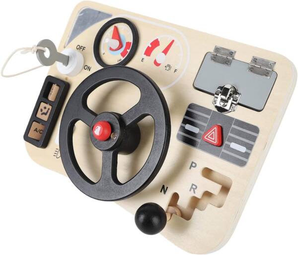 Kids Steering Wheel Toy Busy Board Toddler Sensory Activity